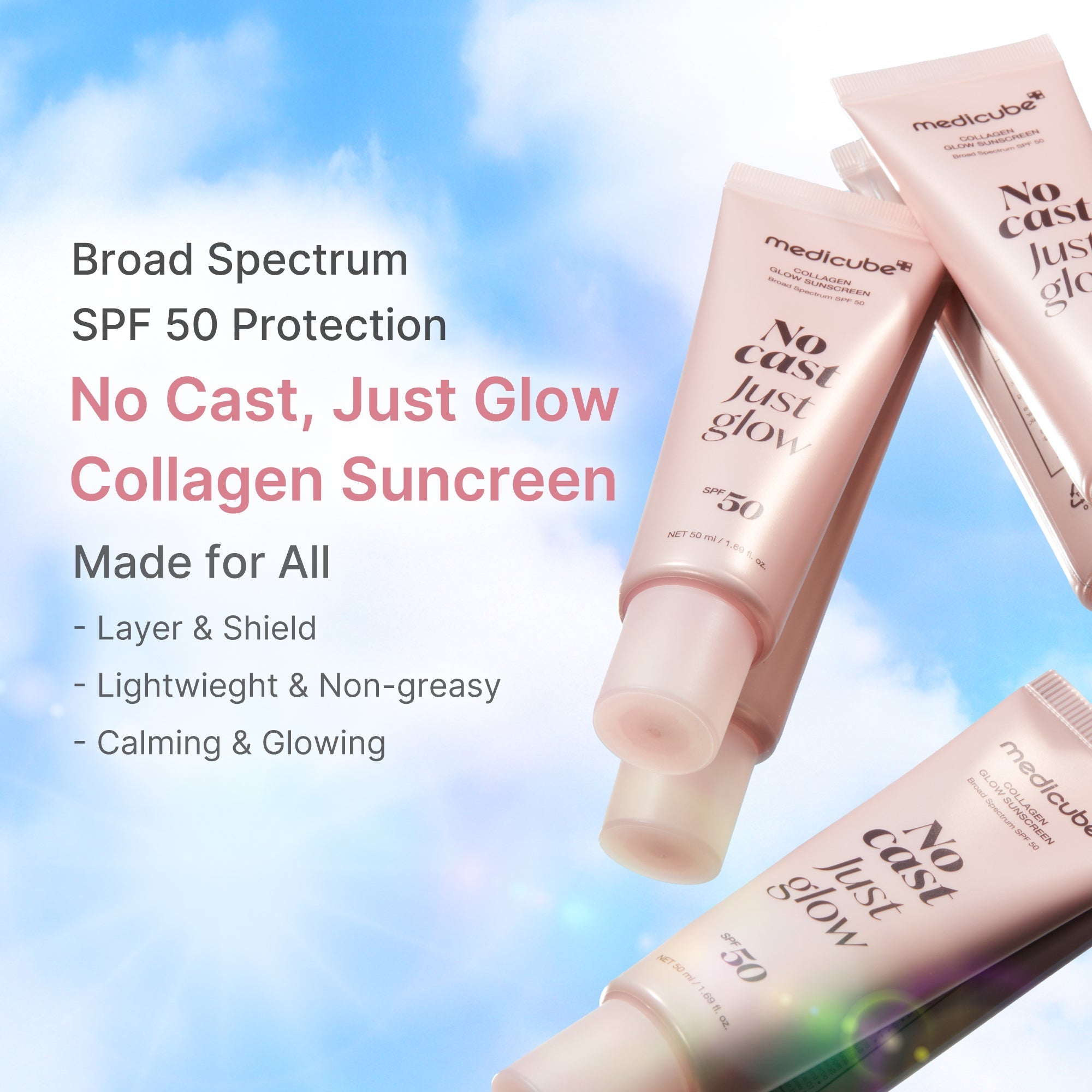 No Cast Just Glow Collagen Sunscreen I8