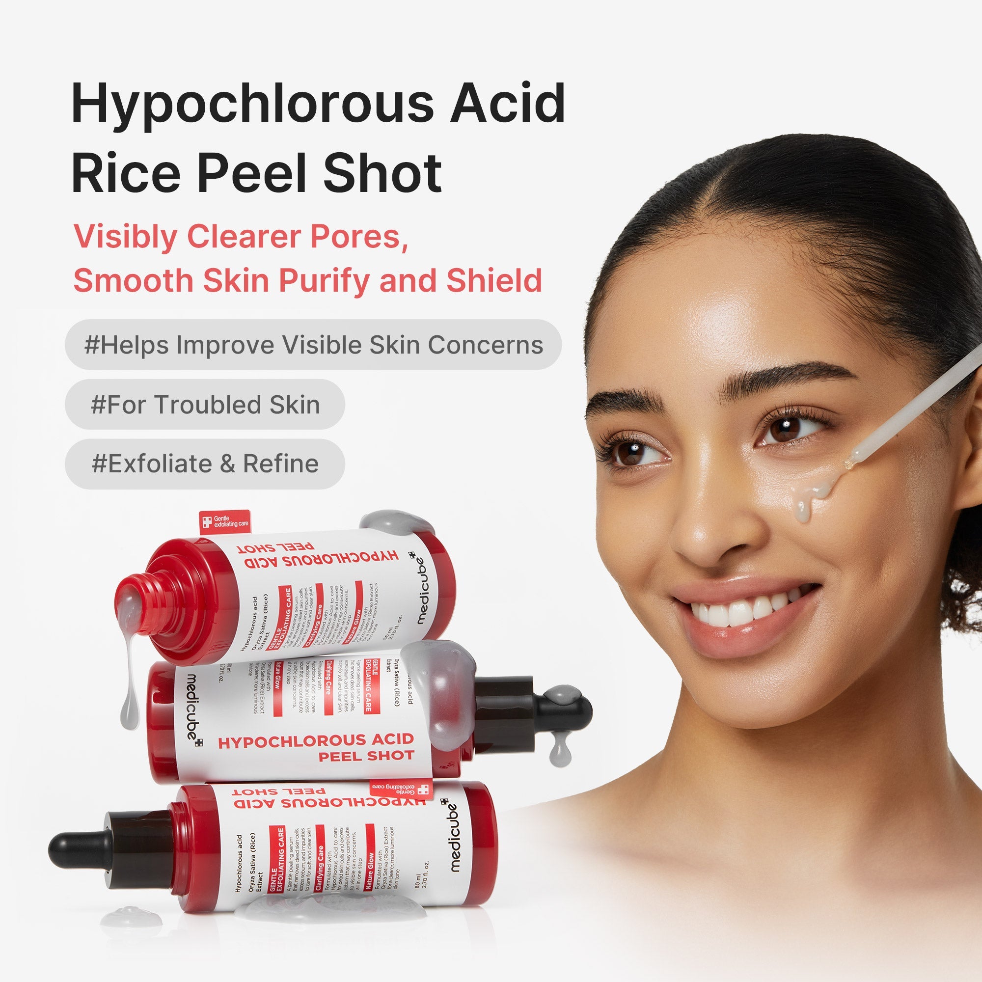 Hypochlorous Acid Rice Peel Shot E4