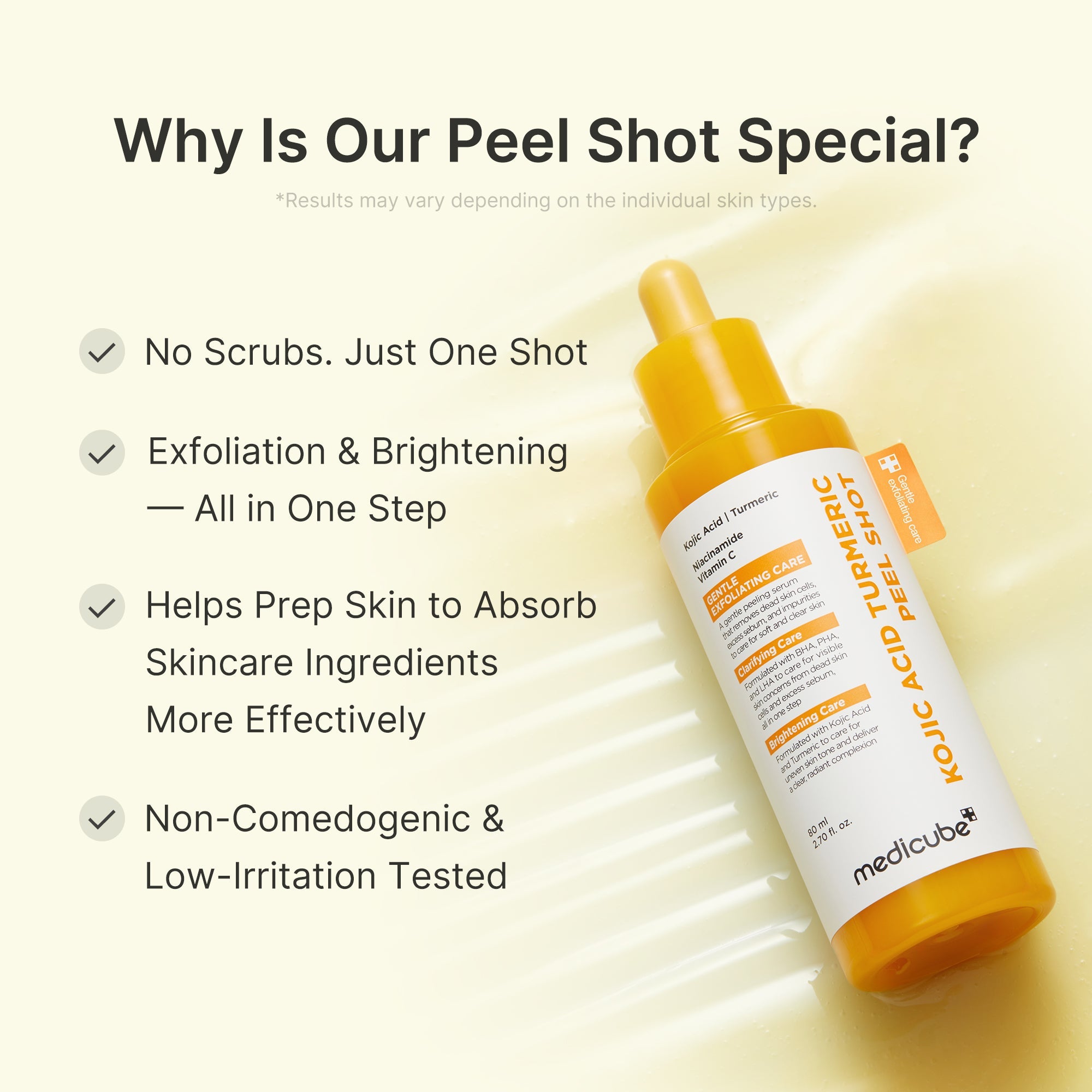 Kojic Acid Turmeric Peel Shot J6