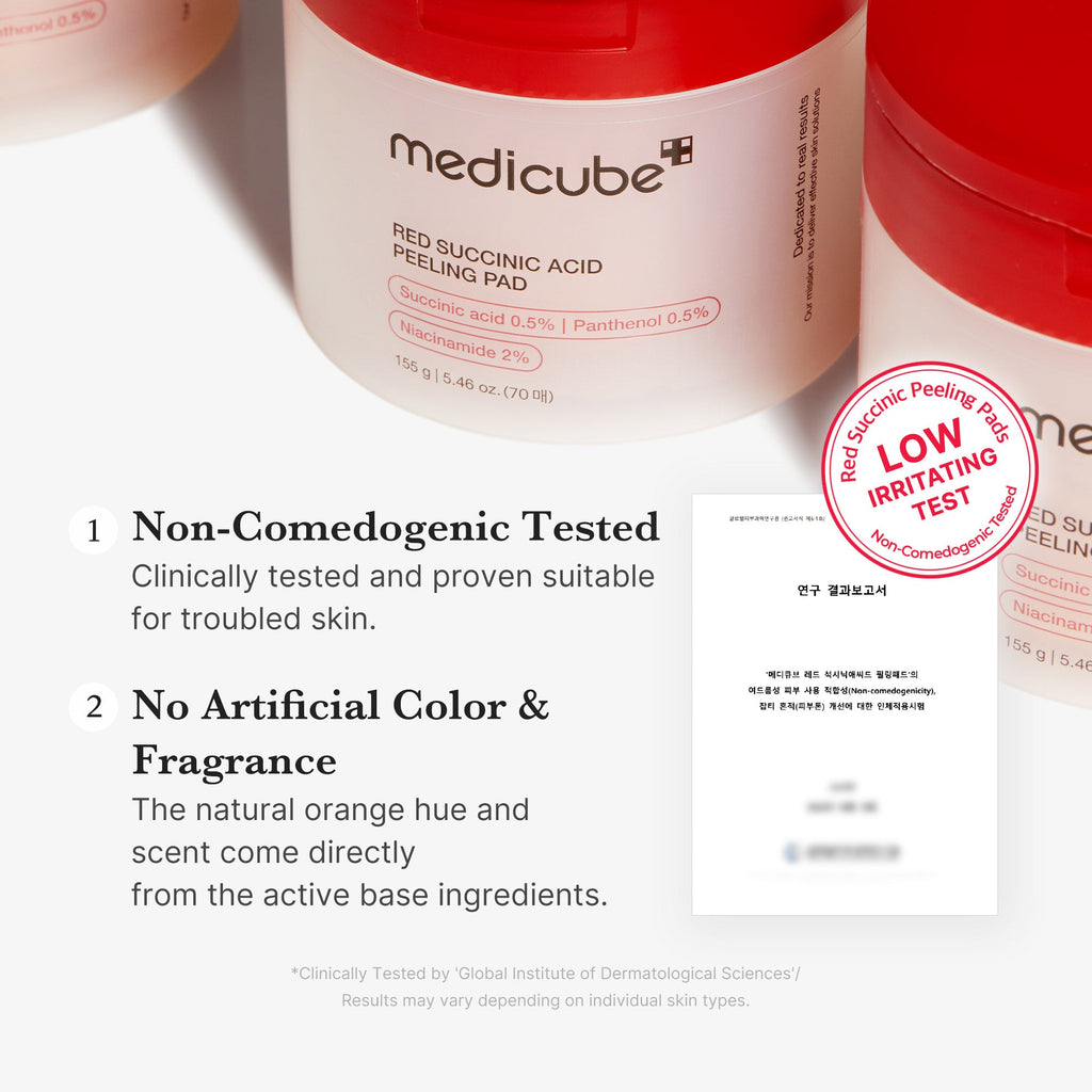 Red Succinic Acid Panthenol Pads D1