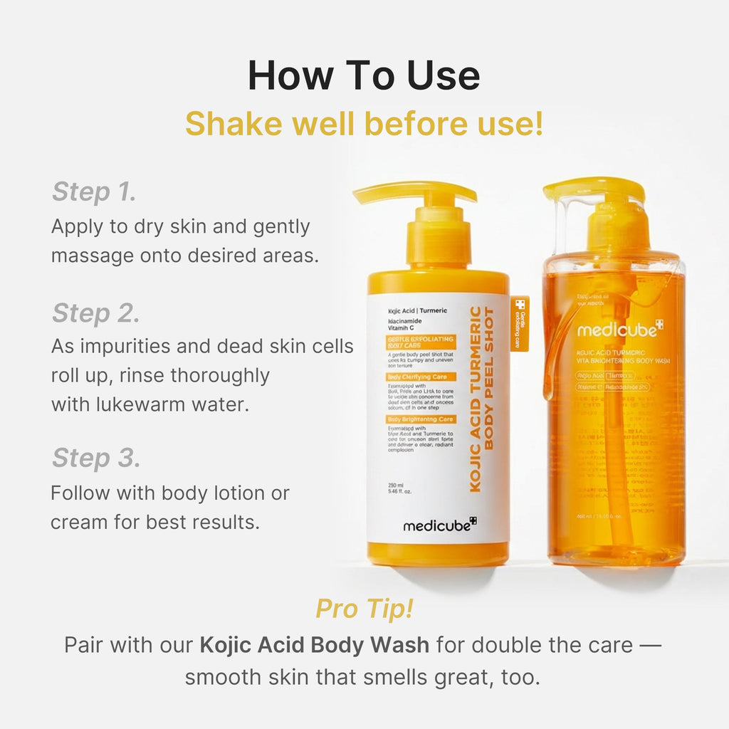 Kojic Acid Turmeric Body Peel Shot G3