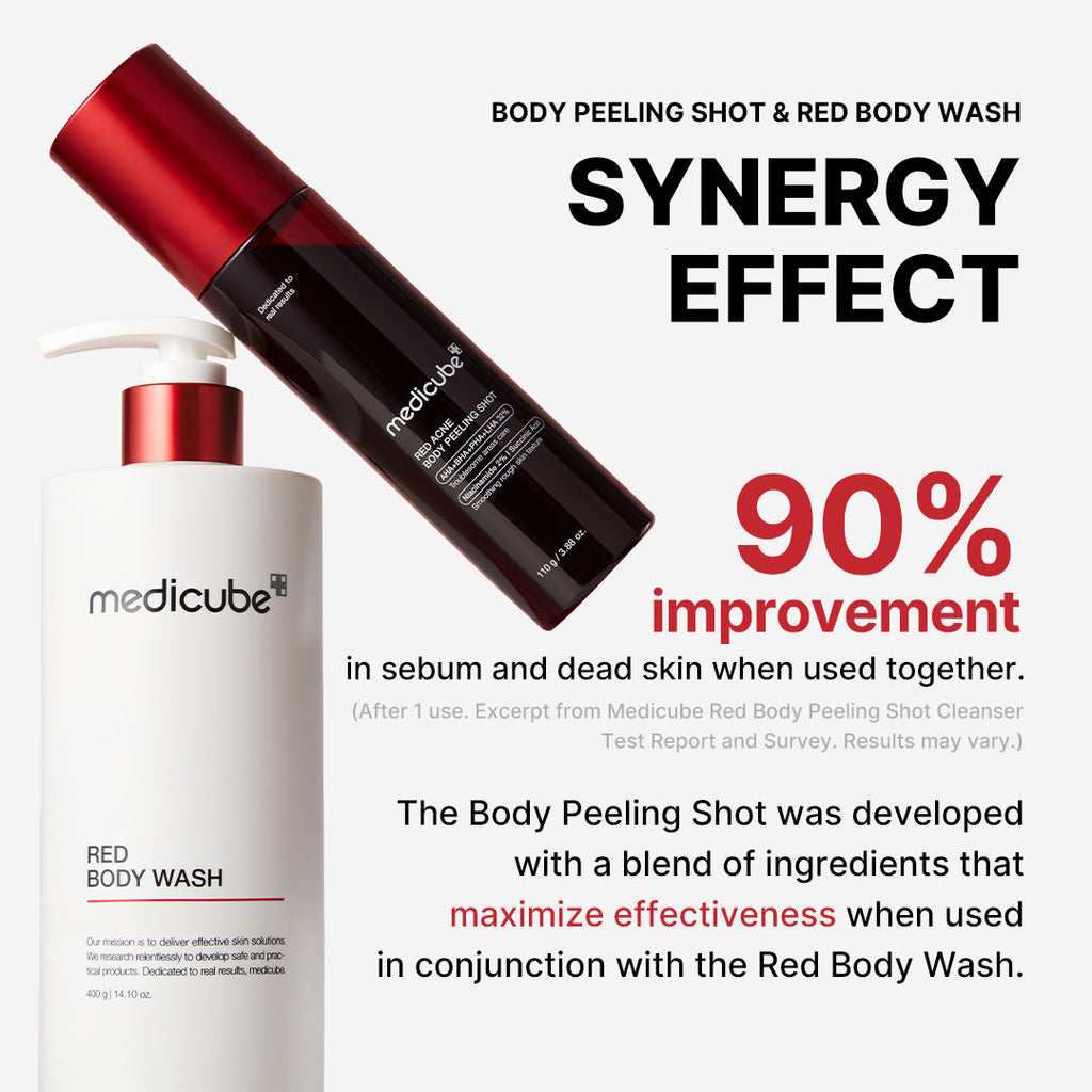 Red Body Peeling Shot Cleanser M8