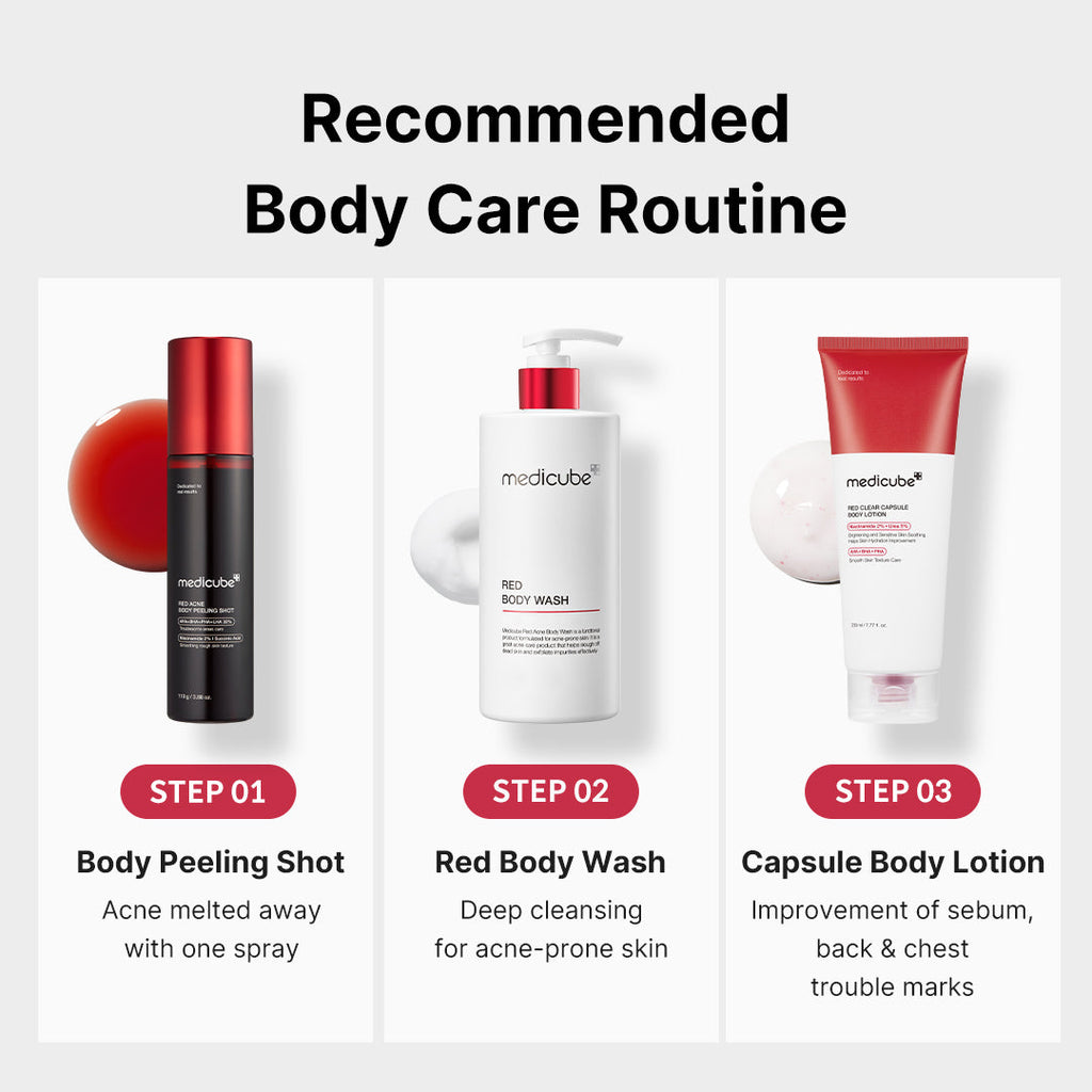 Red Body Peeling Shot Cleanser M8