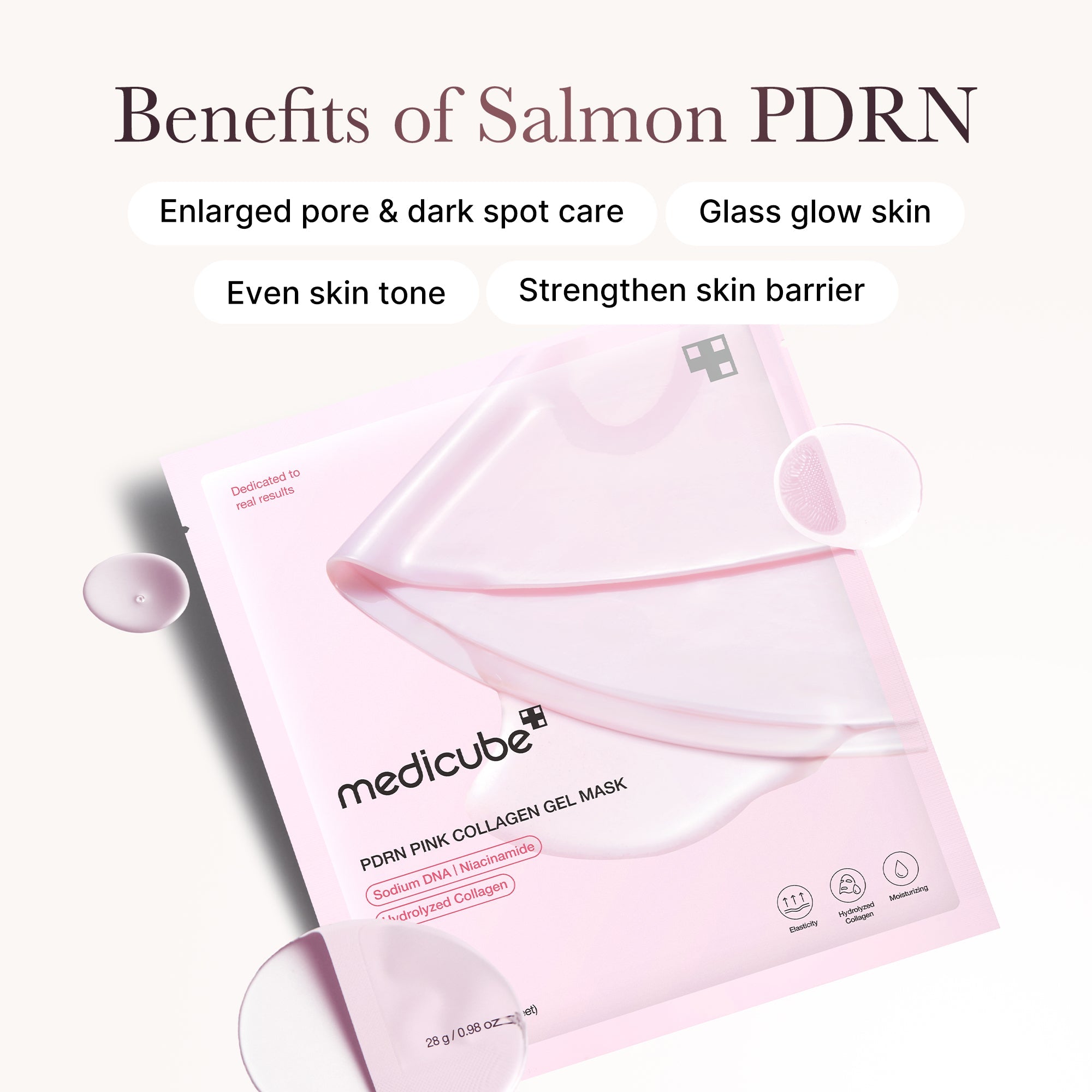 Salmon PDRN Pink Collagen Jelly Gel Mask N2