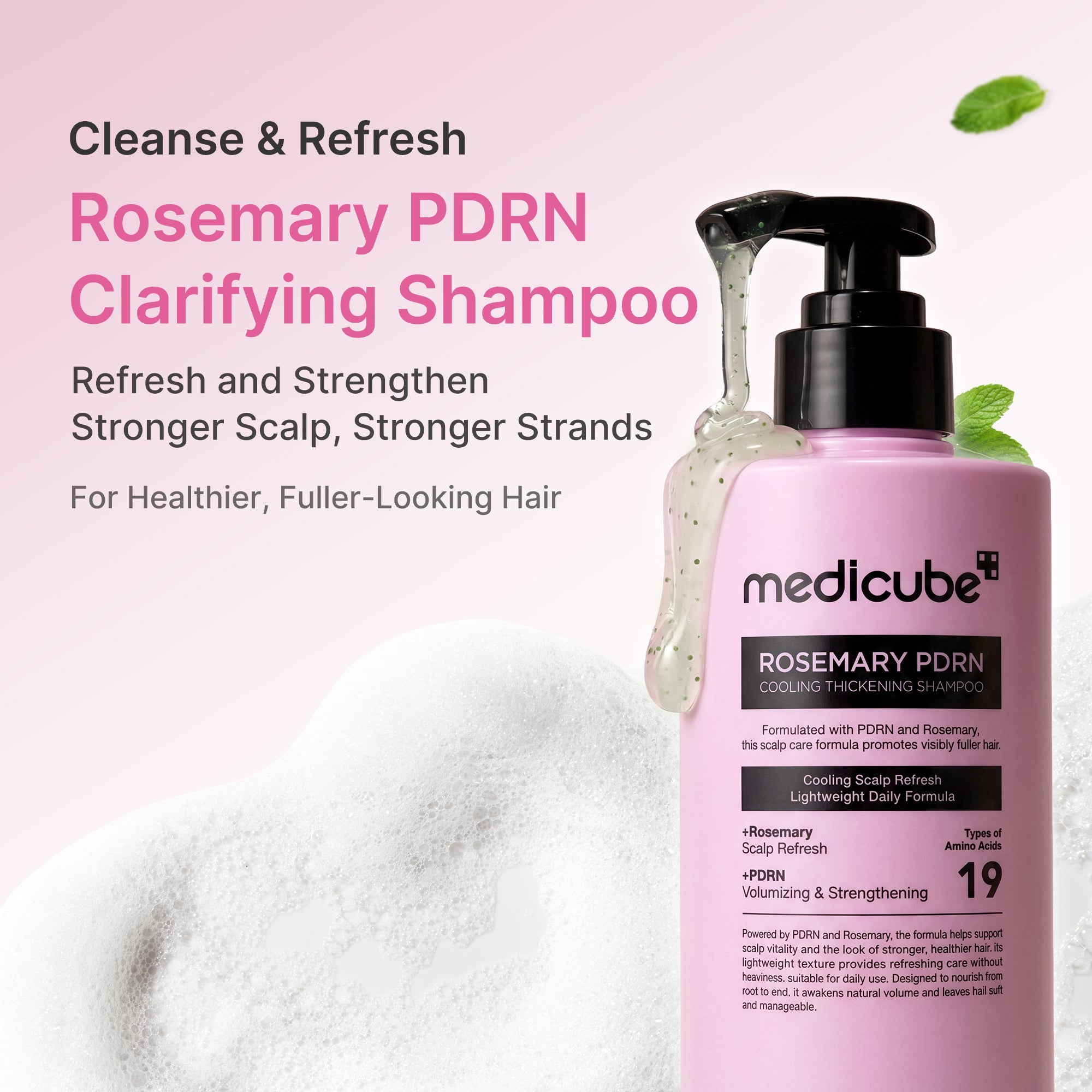 Rosemary PDRN Cooling Thickening Shampoo B4